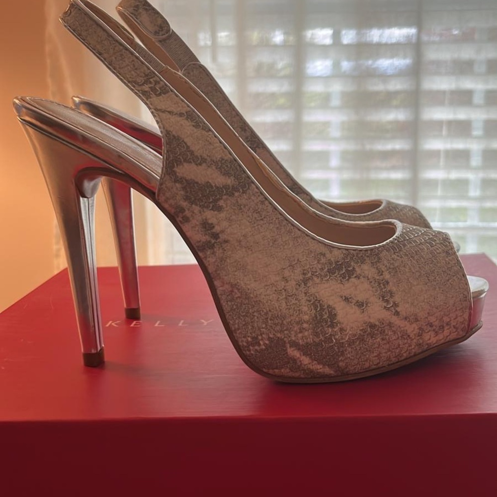 Guess Snake-print Heels - Picture 2 of 2